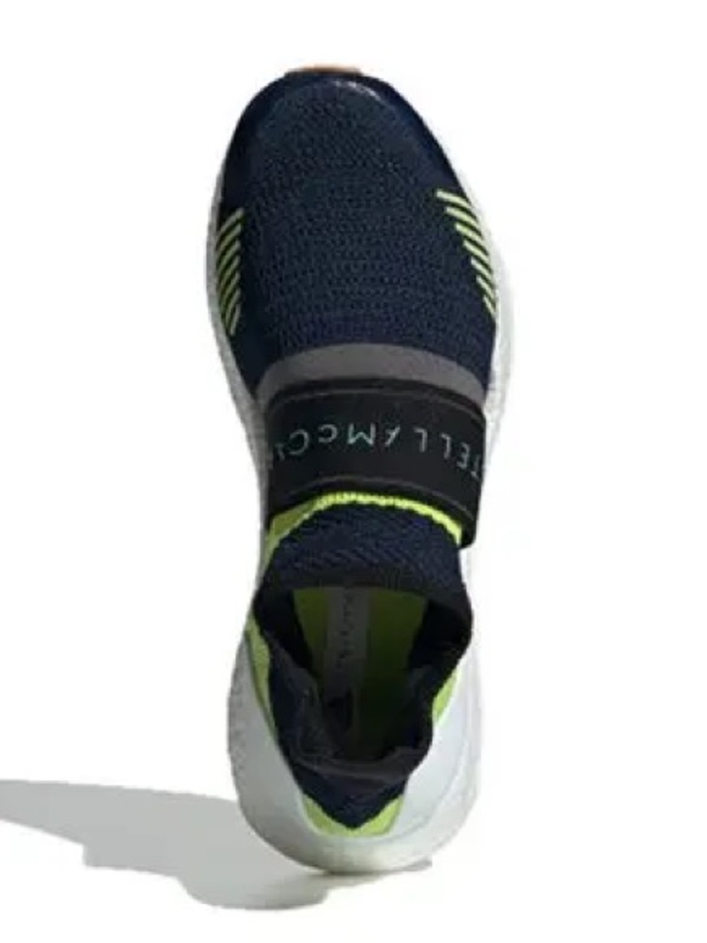 Stella McCartney Adidas Ultraboost 3D Navy and Lime Slip-On Sneaker - Picture 3 of 15